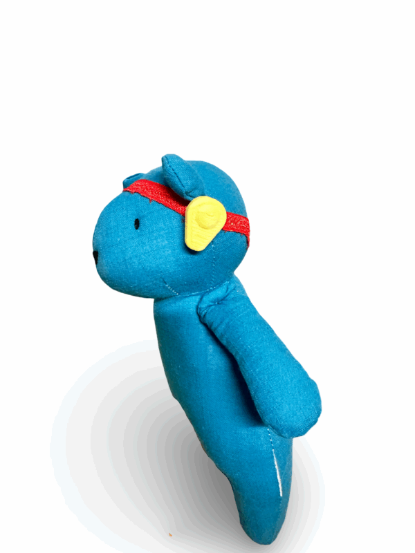 Teddybär Nino mit pers. Hörhilfen – Bild 3