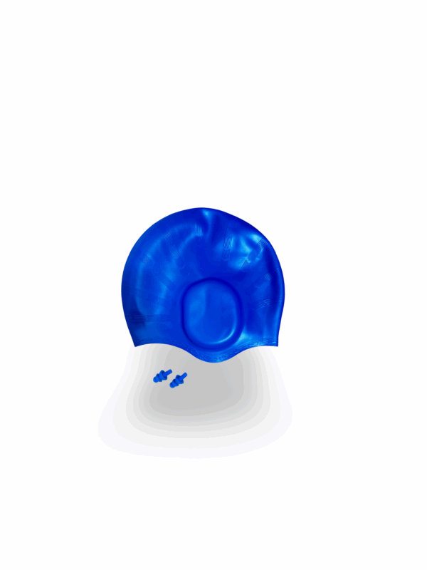 Badekappe, blau