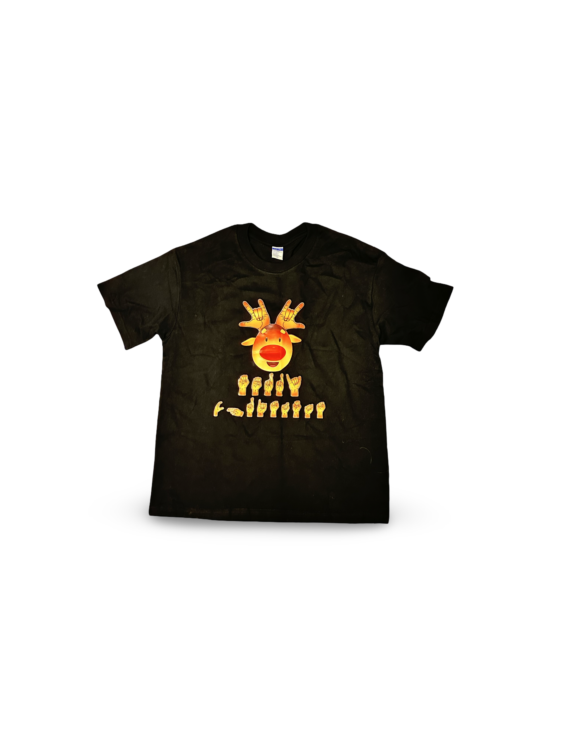 T-Shirt „Merry Christmas“ in Fingeralphabet